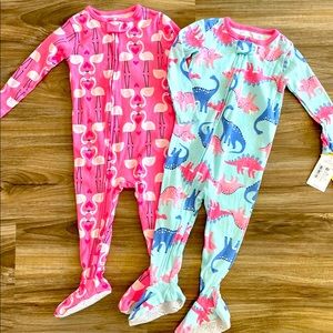 NWT cotton zip sleepers